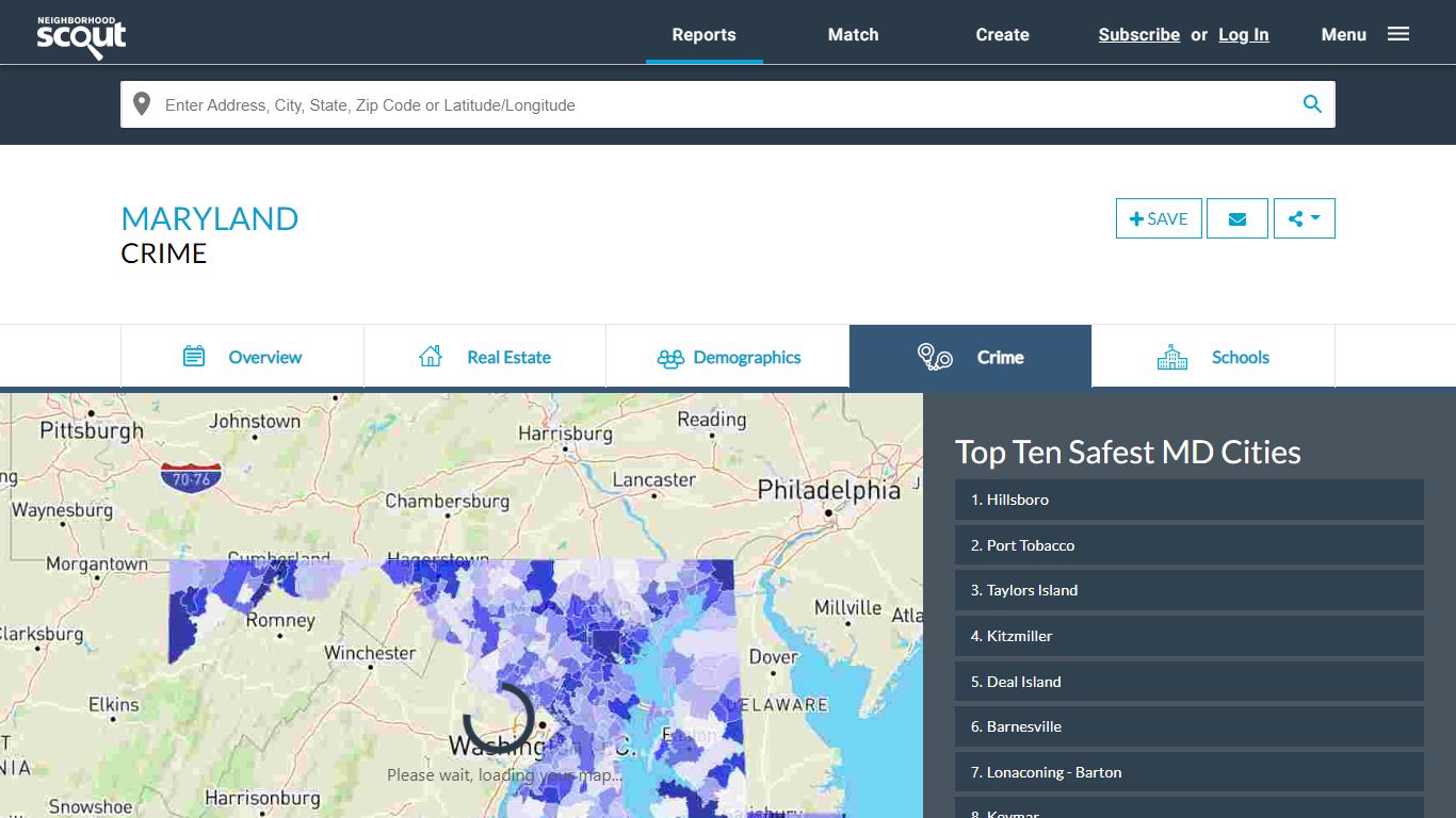 Maryland Crime Rates and Statistics - NeighborhoodScout